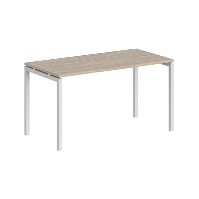 Офисный стол Norden Сигма 1400х700 (м/к 40х40) SG.205.OL.44.WH Дуб светлый / Белый