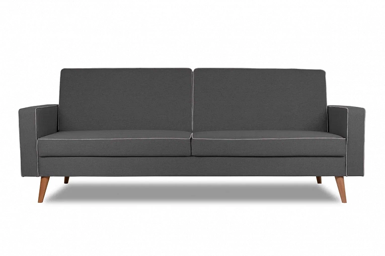 Диван Finsoffa Берус (BERUS) рогожка (Grey / кант Silver)