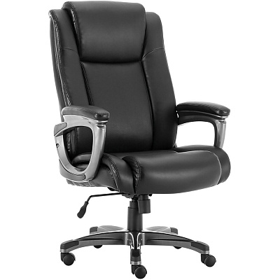Кресло руководителя BRABIX PREMIUM Solid HD-005 экокожа Черный 531941