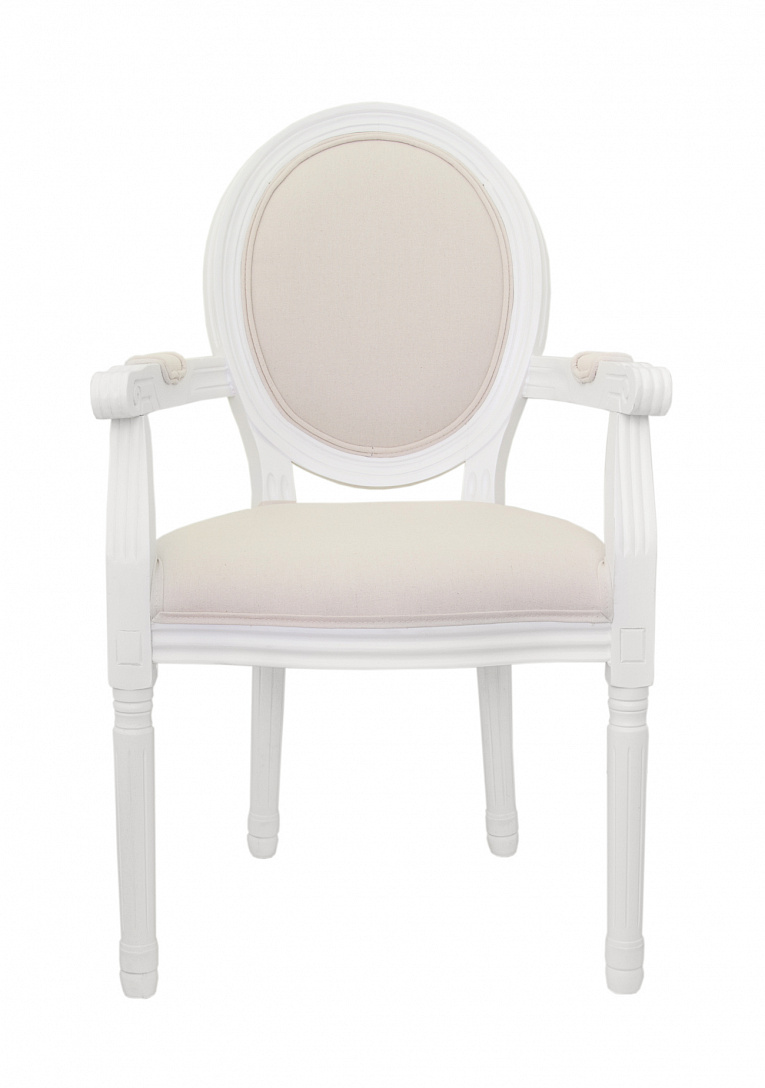 Стул Volker arm beige+white