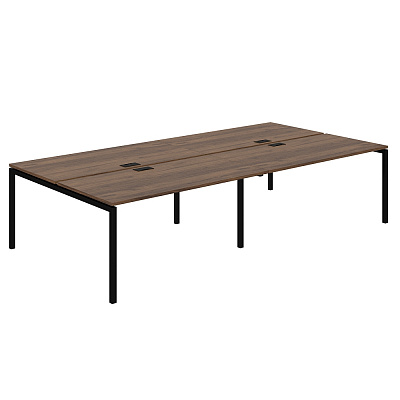 Рабочая станция Norden Сигма (м/к 40х40) 3200х1638х750 SG.259.DM.44.BL Дуб Модена / Черный