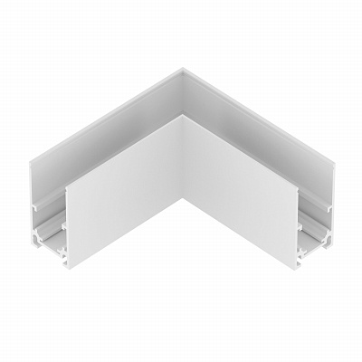 Соединитель угловой горизонтальный для накладного трека 509016/509226 Lightstar Uno 509126 белый