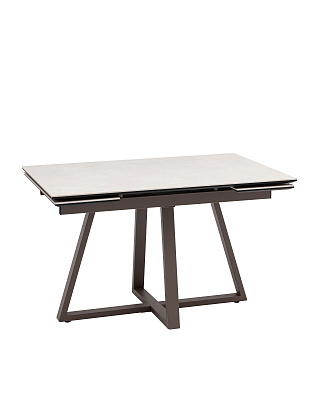 Стол Керас 120-180/80/75, столешница керамика Carmen light grey