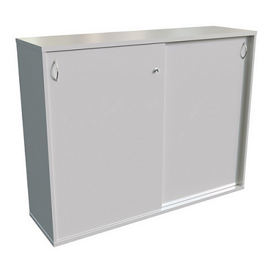 Шкаф-купе с топом и замком MULTI-OFFICE СТИЛ (Steel) 143х42х113 белый