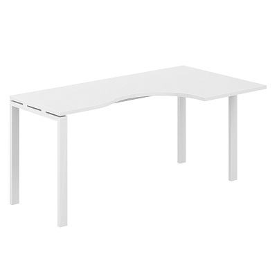 Стол эргономичный Norden Сигма 1600х900 (м/к 60х30) правый SG.232.WH.63.WH.R Белый снег / Белый