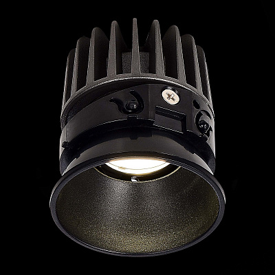Светодиодный модуль ST LUCE Черный LED 1*7W 4000K 560Lm Ra90 36° IP20 D69xH75 220-240V SHIFT / ШИФТ ST851.448.07.1